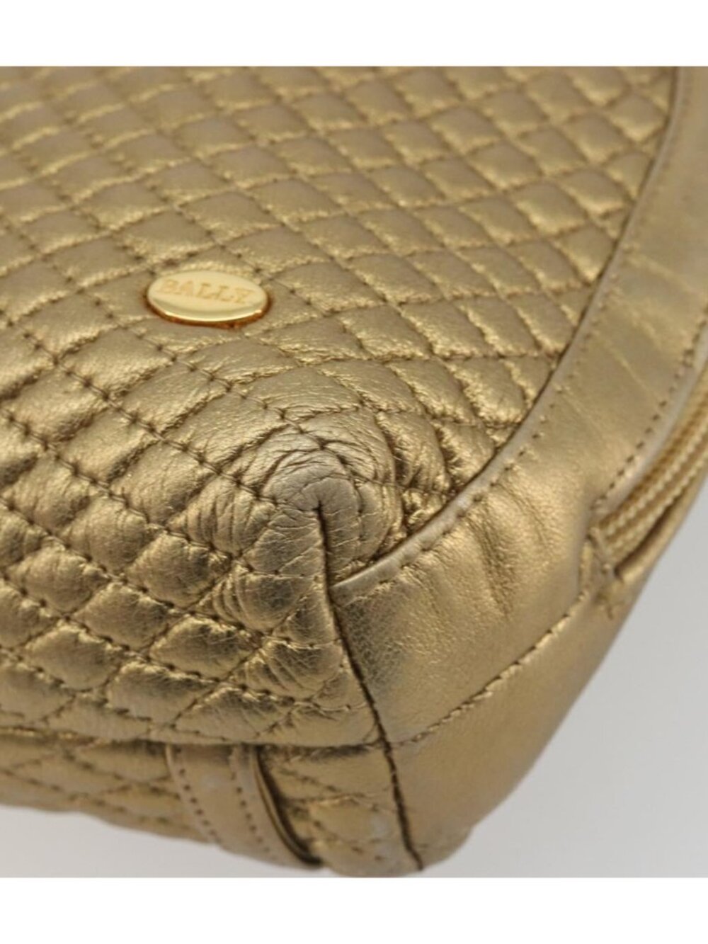 BALLY Backpack Leather Gold - Picture 6 of 16